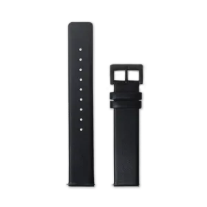 Leather Straps - Black leather with Black buckle