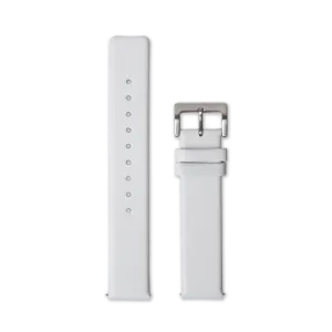 Leather Straps - White leather with Silver buckle