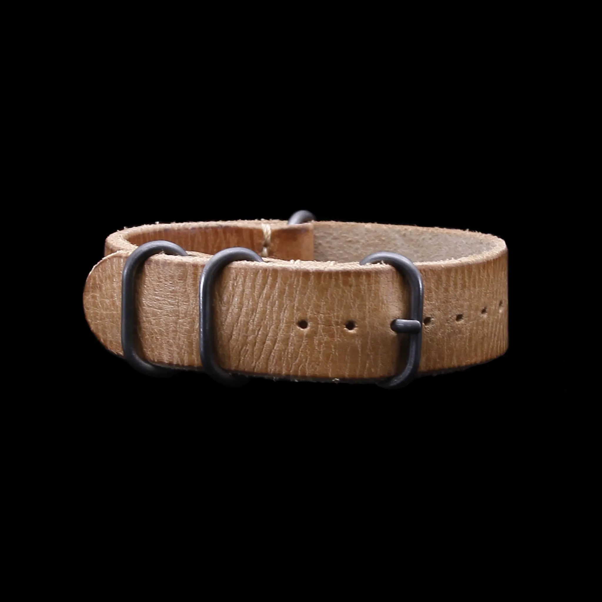 Leather Watch Strap, 4-Ring Distressed S101