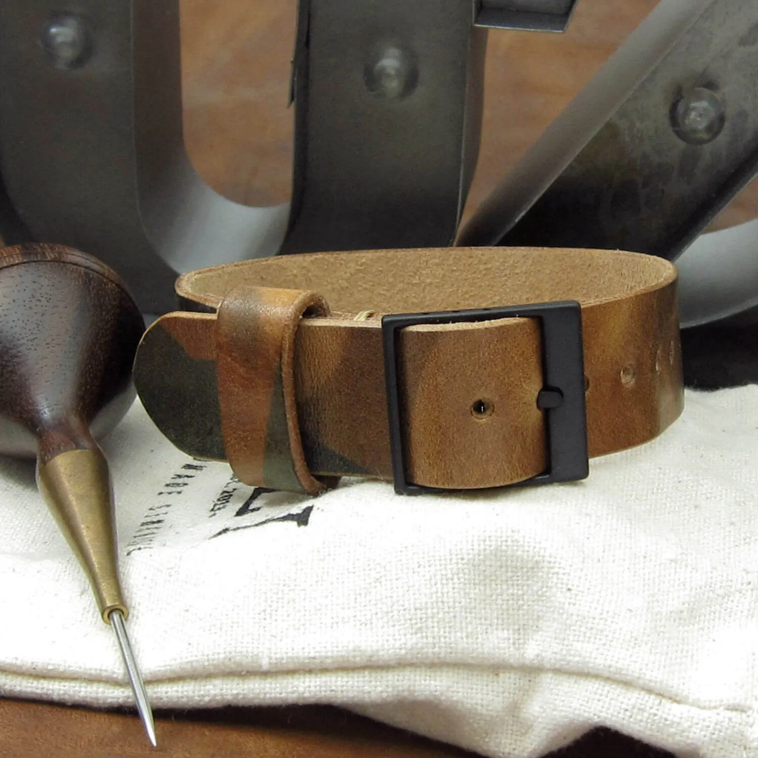 Leather Watch Strap, Classic RAF II Military 101