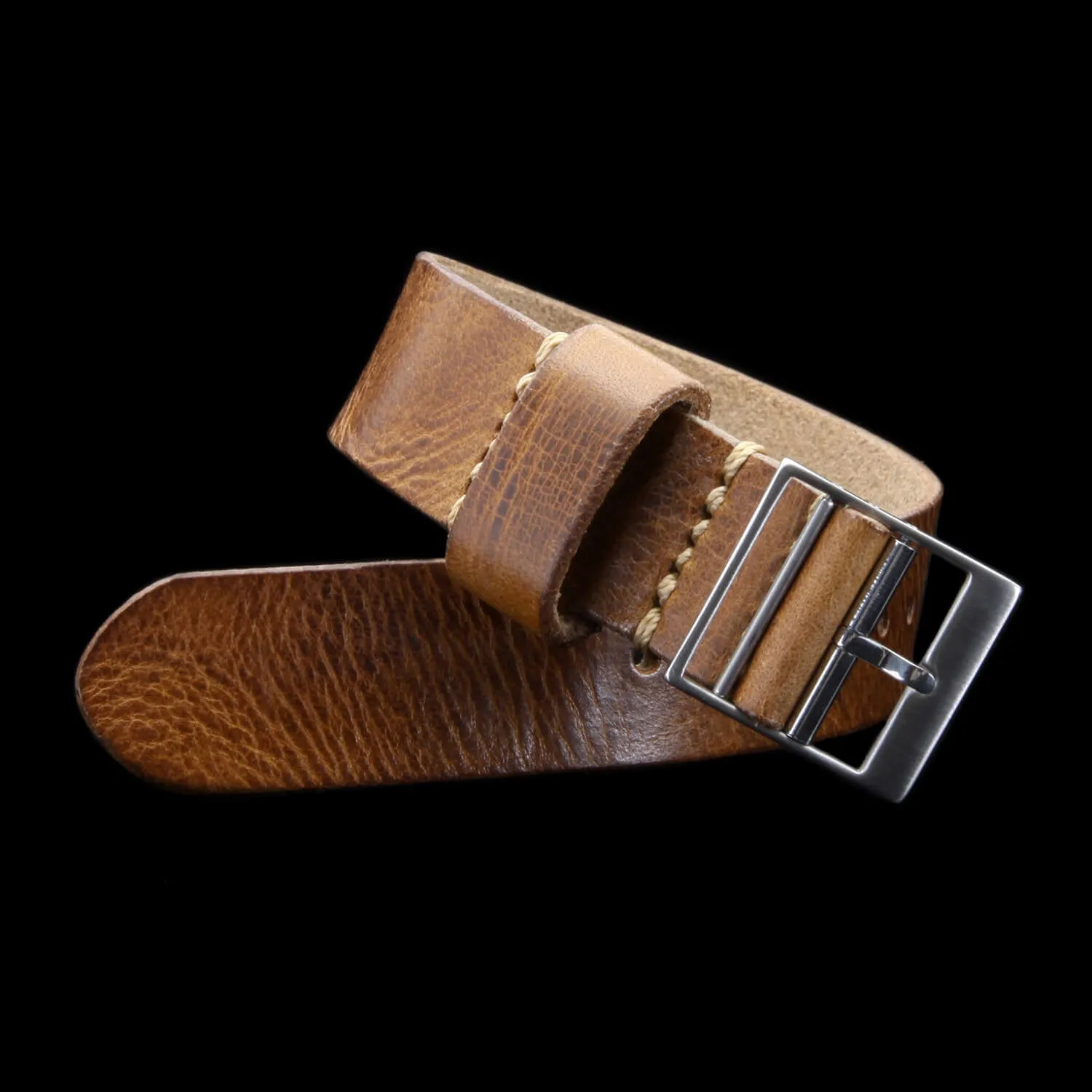 Leather Watch Strap, Classic RAF II Military 102