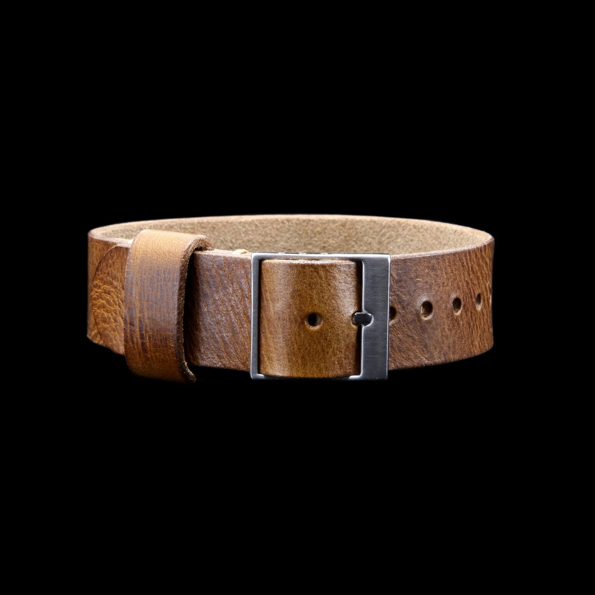 Leather Watch Strap, Classic RAF II Military 102