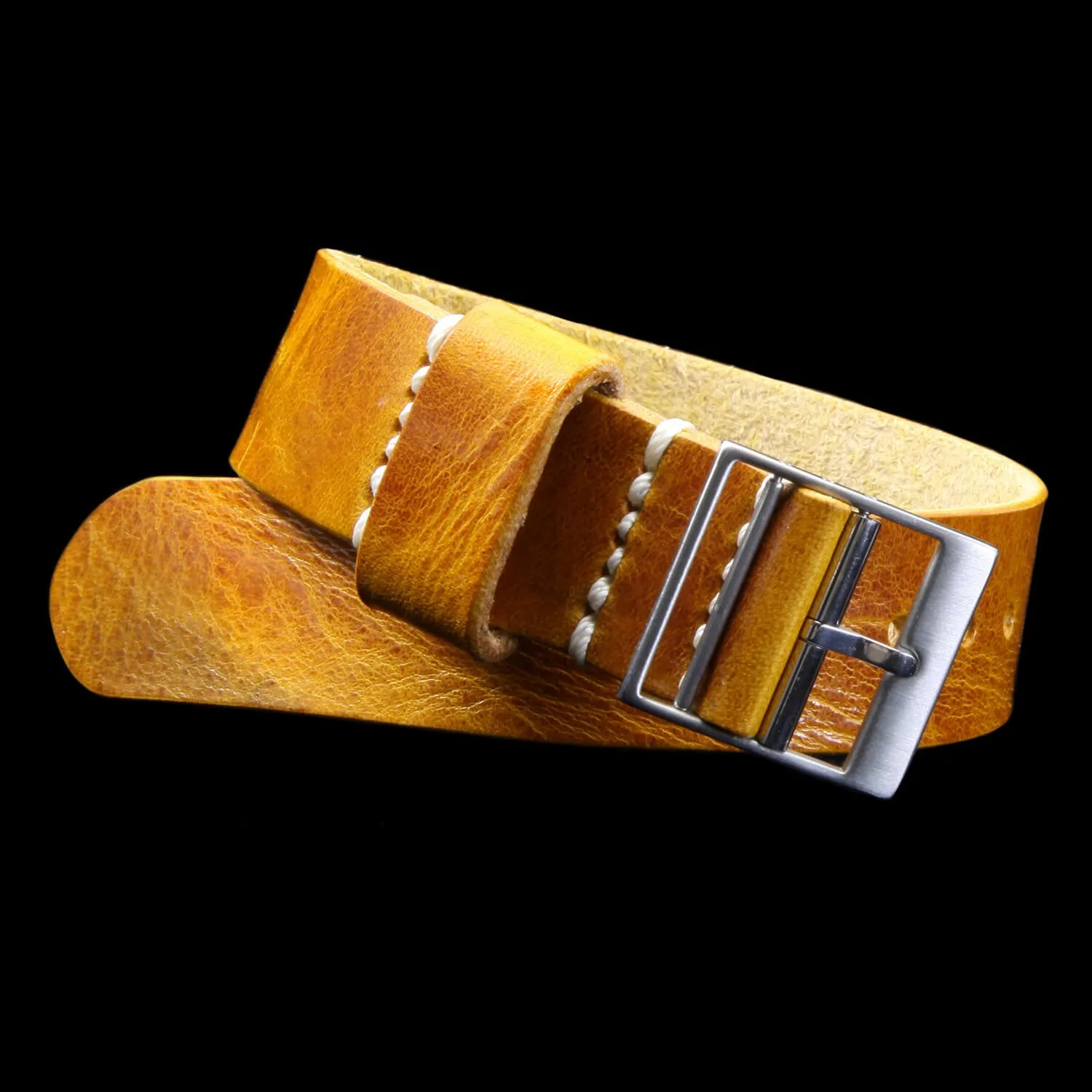Leather Watch Strap, Classic RAF II Military 104