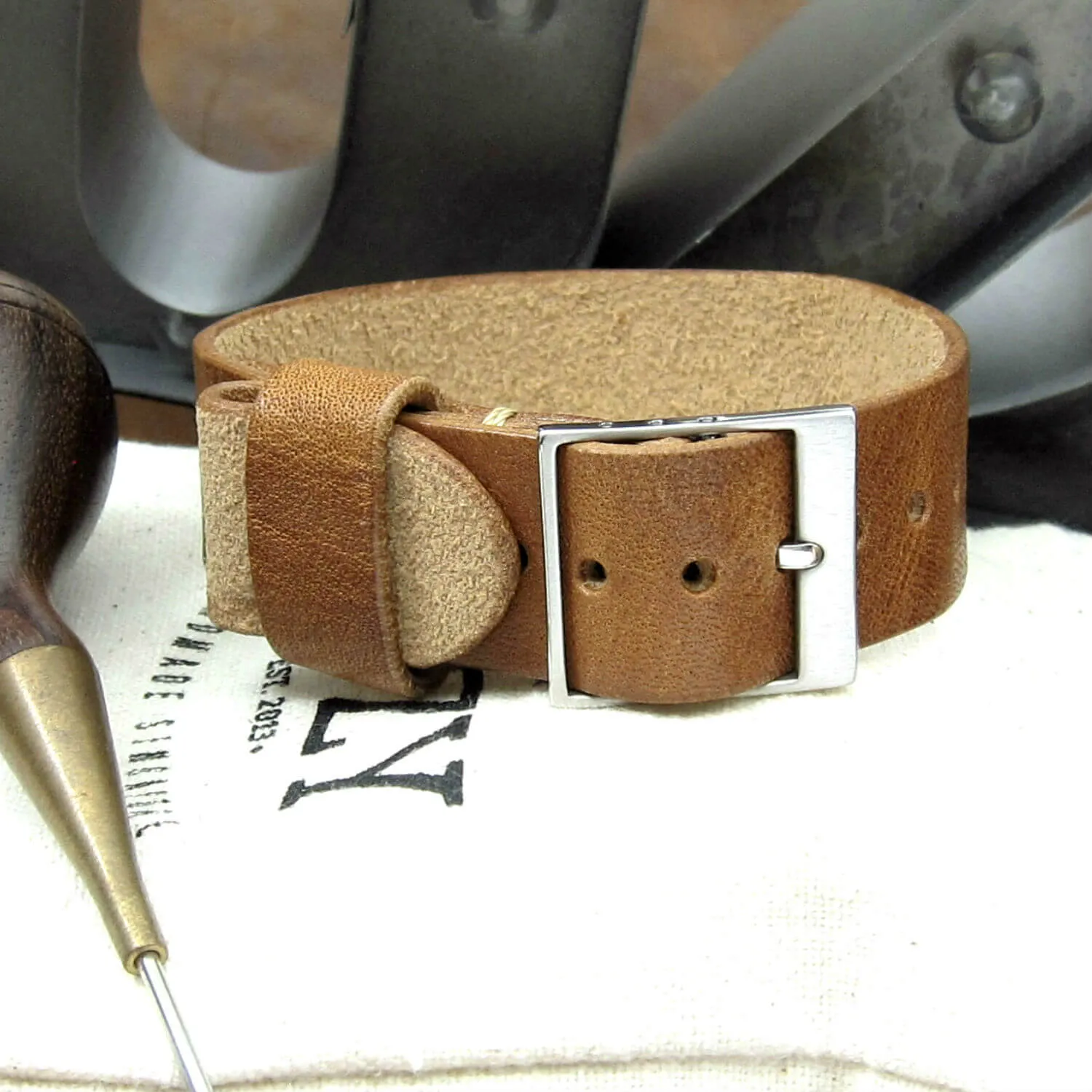Leather Watch Strap, Classic RAF II Vintage 401