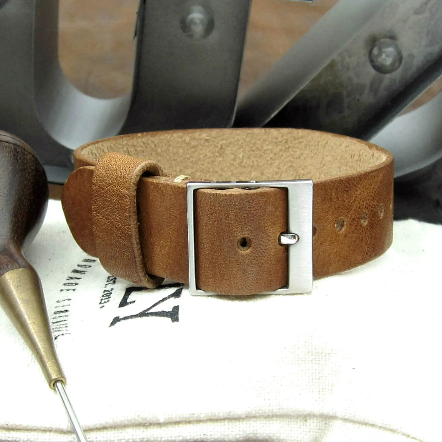 Leather Watch Strap, Classic RAF II Vintage 401