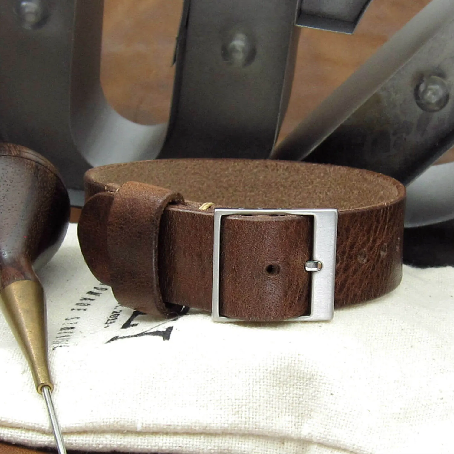 Leather Watch Strap, Classic RAF II Vintage 405