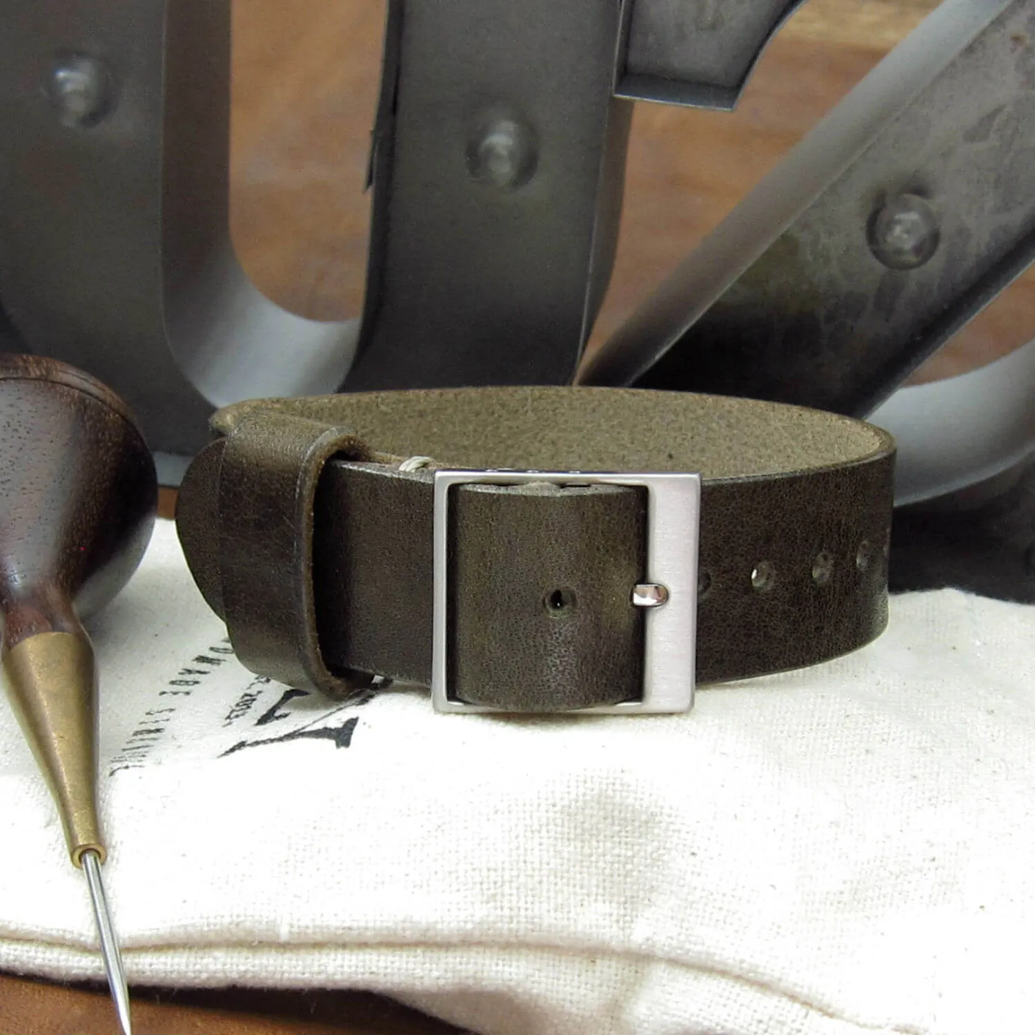 Leather Watch Strap, Classic RAF II Vintage 408