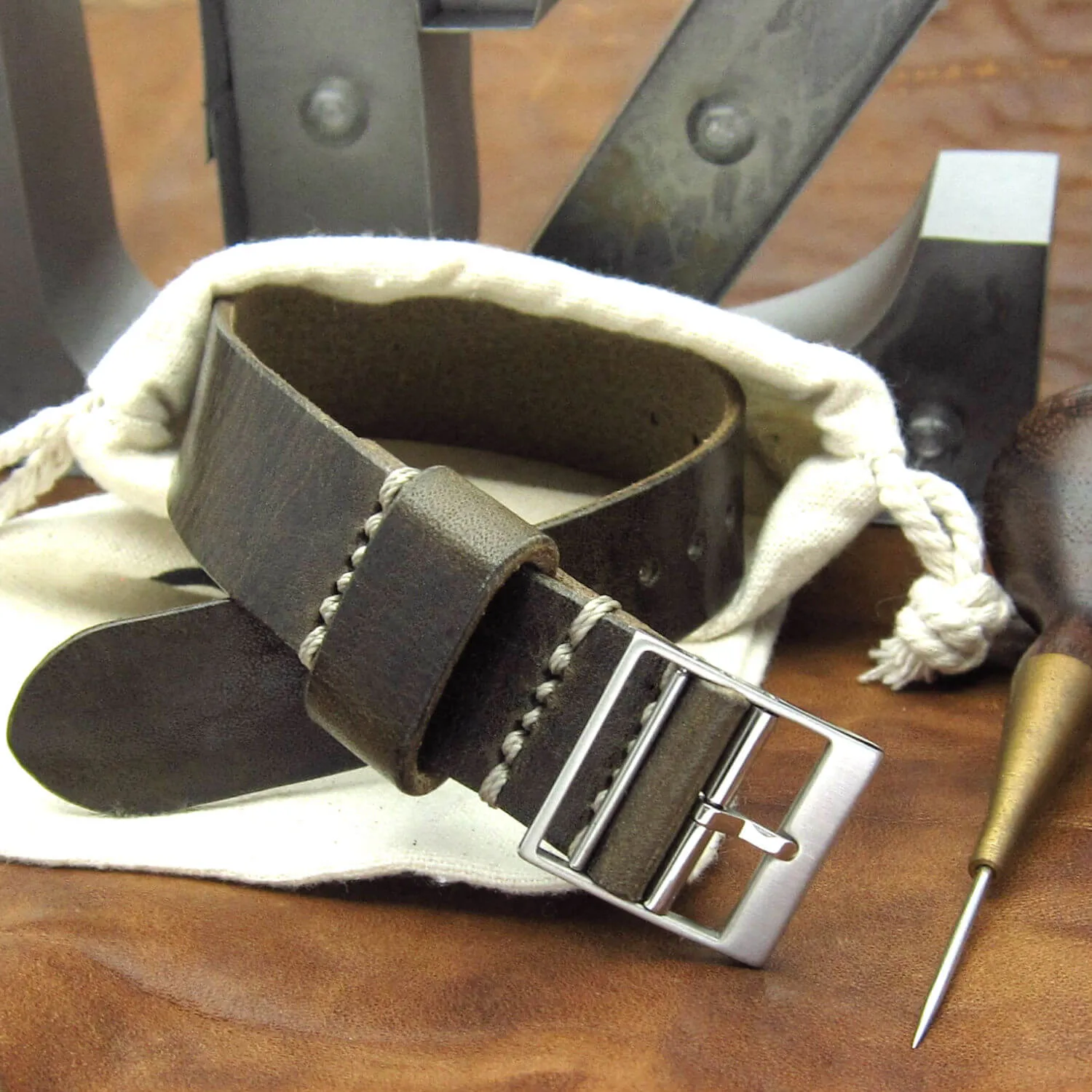 Leather Watch Strap, Classic RAF II Vintage 408