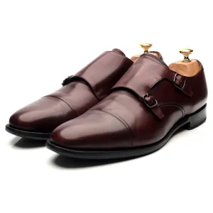 'Ledstone' Burgundy Leather Double Monk Strap UK 11 F