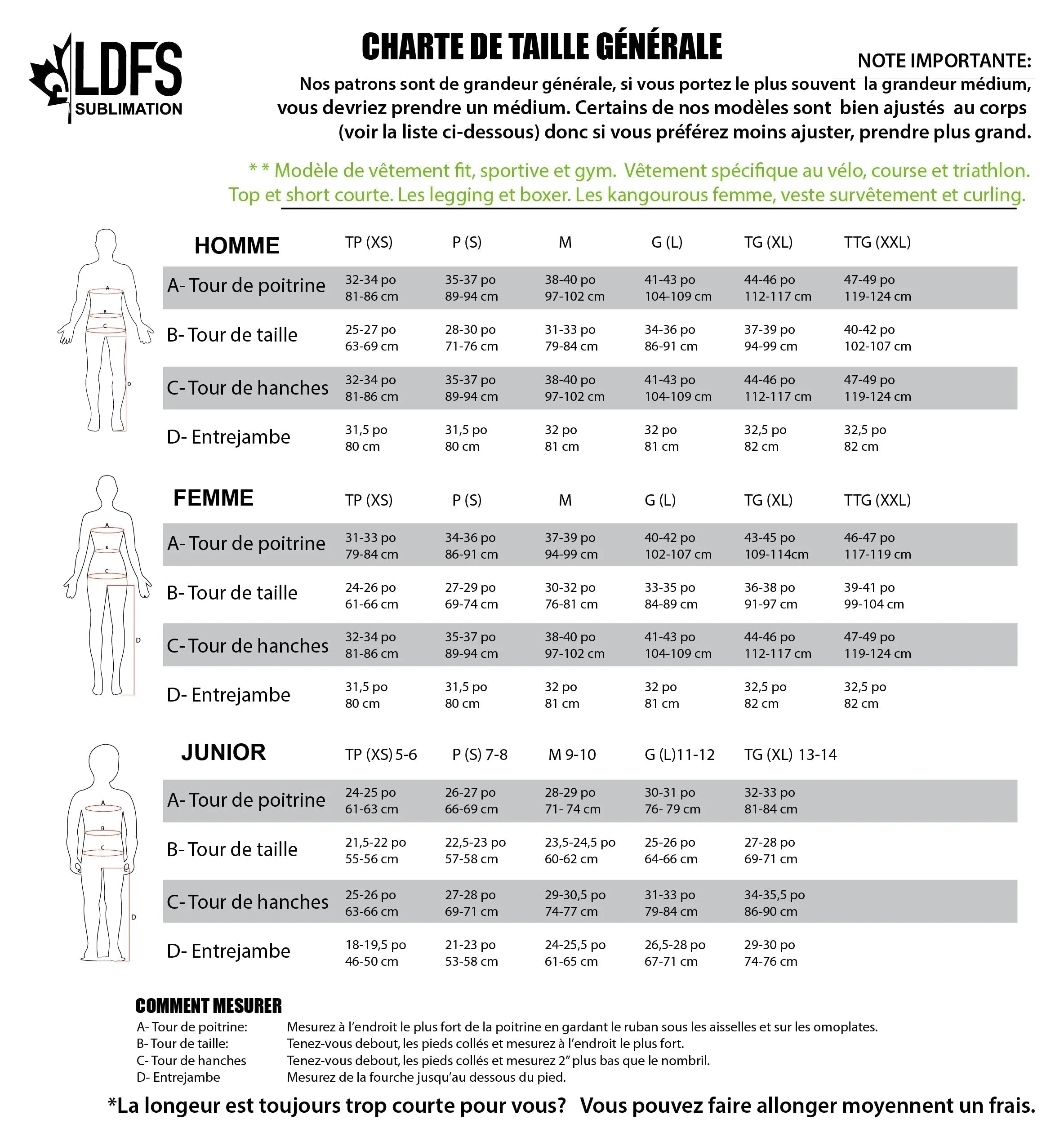 Legging  court 6'' réversible - Ecole A.N.M.