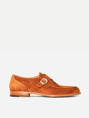 LONDON MONK-STRAP IN TAN SUEDE