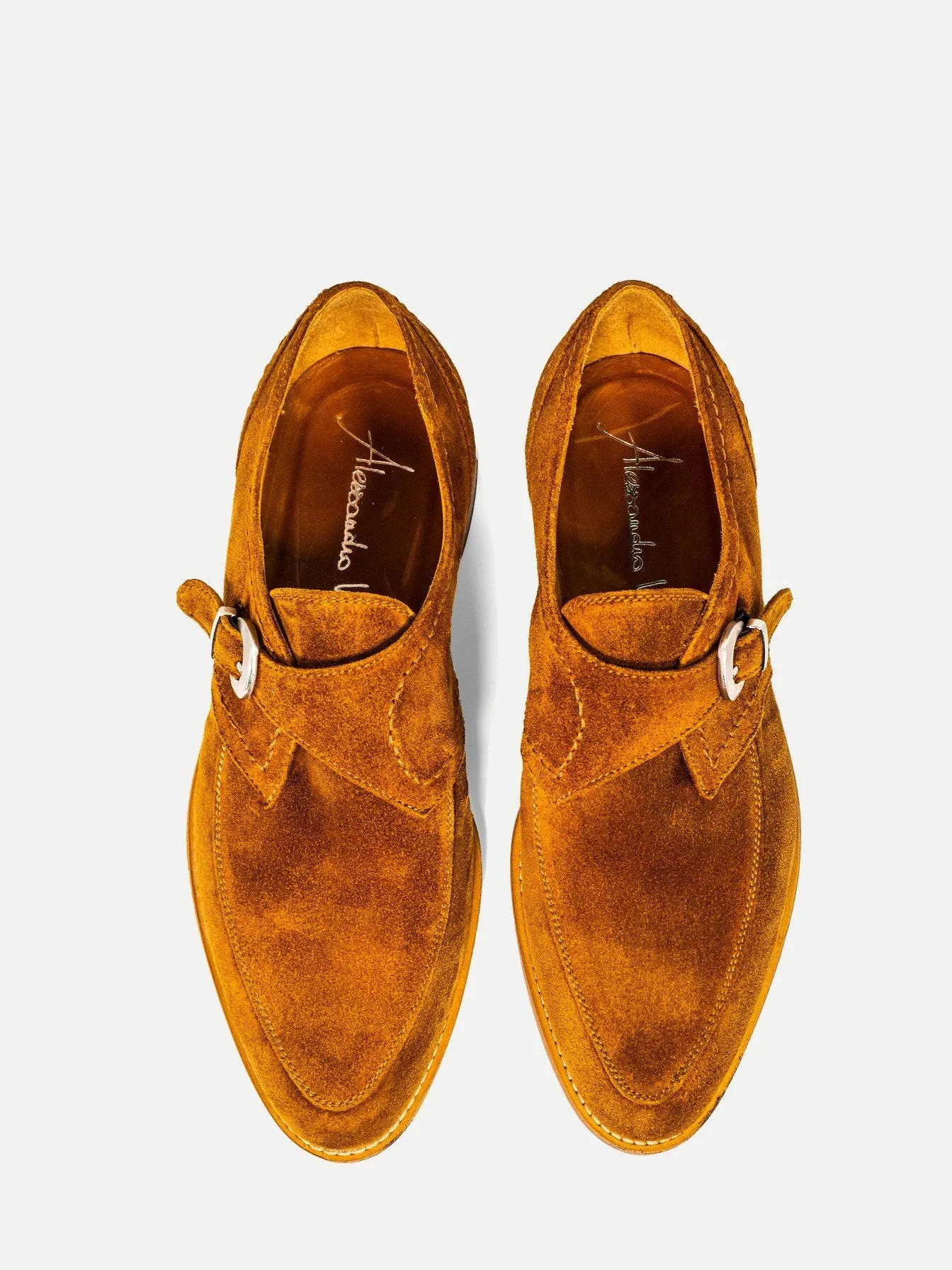 LONDON MONK-STRAP IN TAN SUEDE