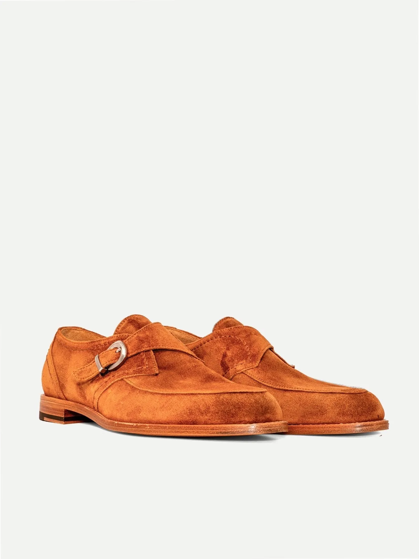 LONDON MONK-STRAP IN TAN SUEDE