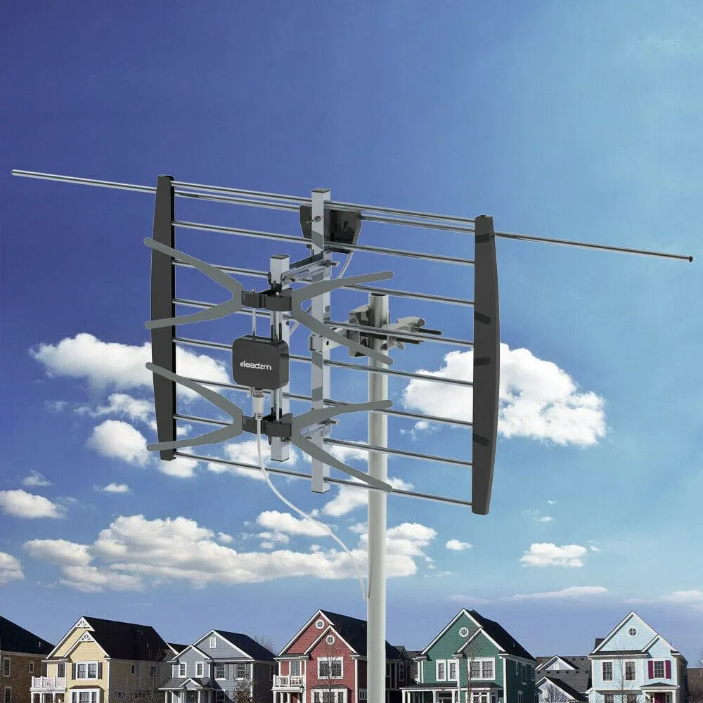 Long Distance Amplified Outdoor Digital TV Antenna 140 Miles