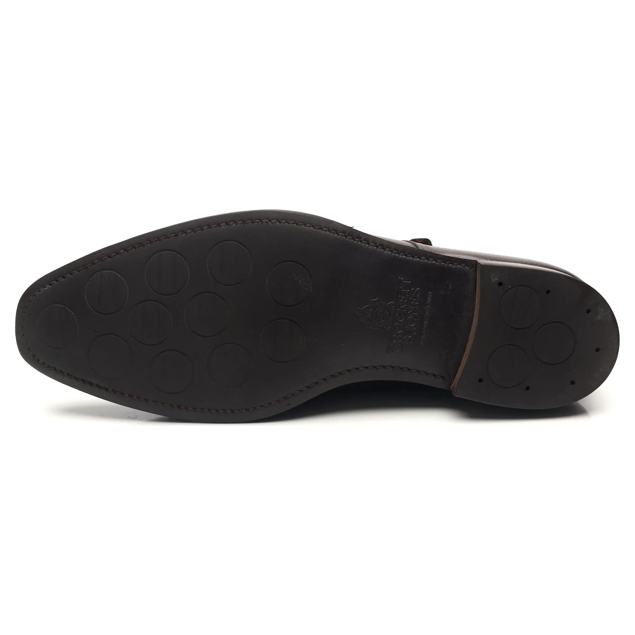 'Lowndes' Dark Brown Leather Double Monk Strap UK 9.5 E