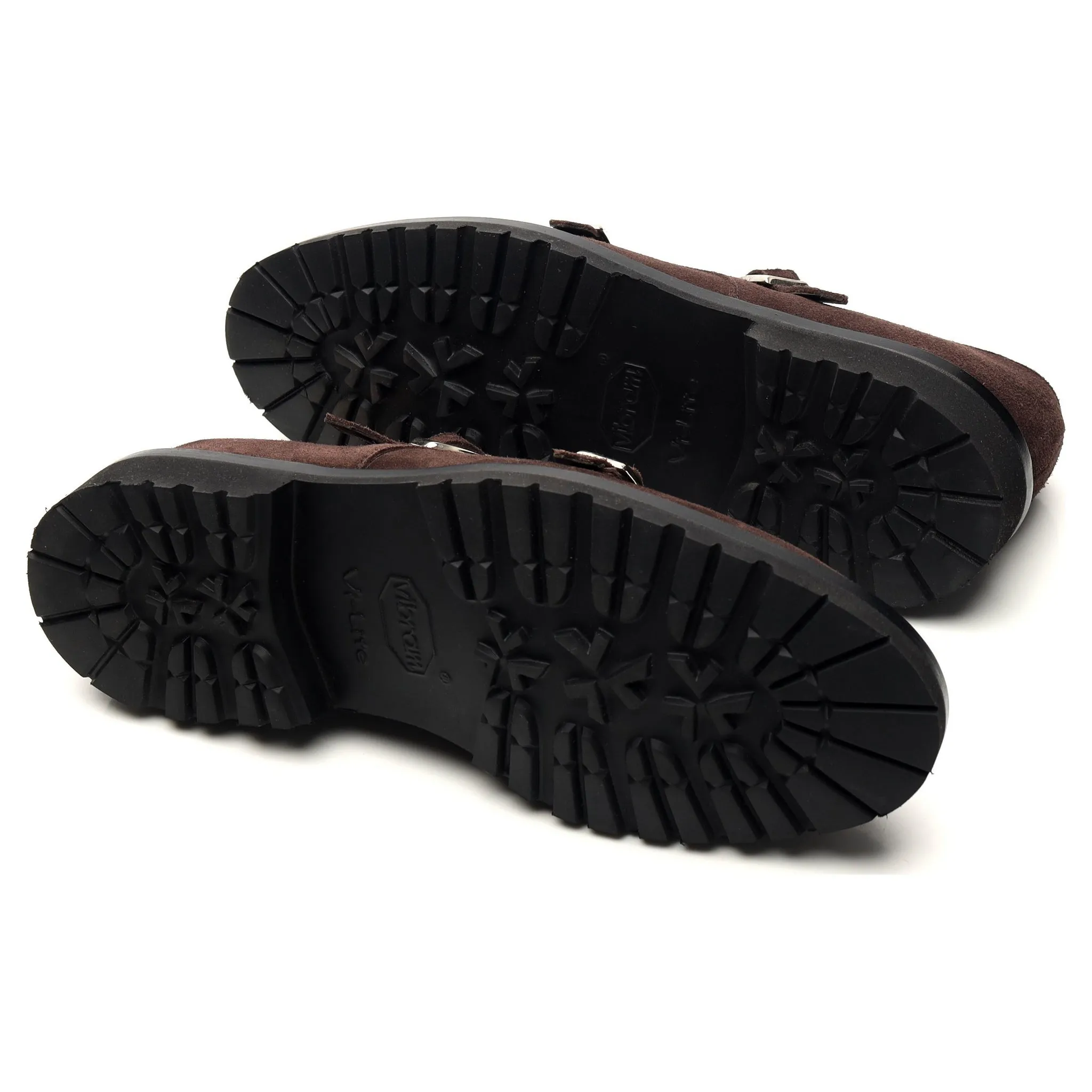 'Luke' Dark Brown Suede Double Monk Strap UK 6.5 - 12