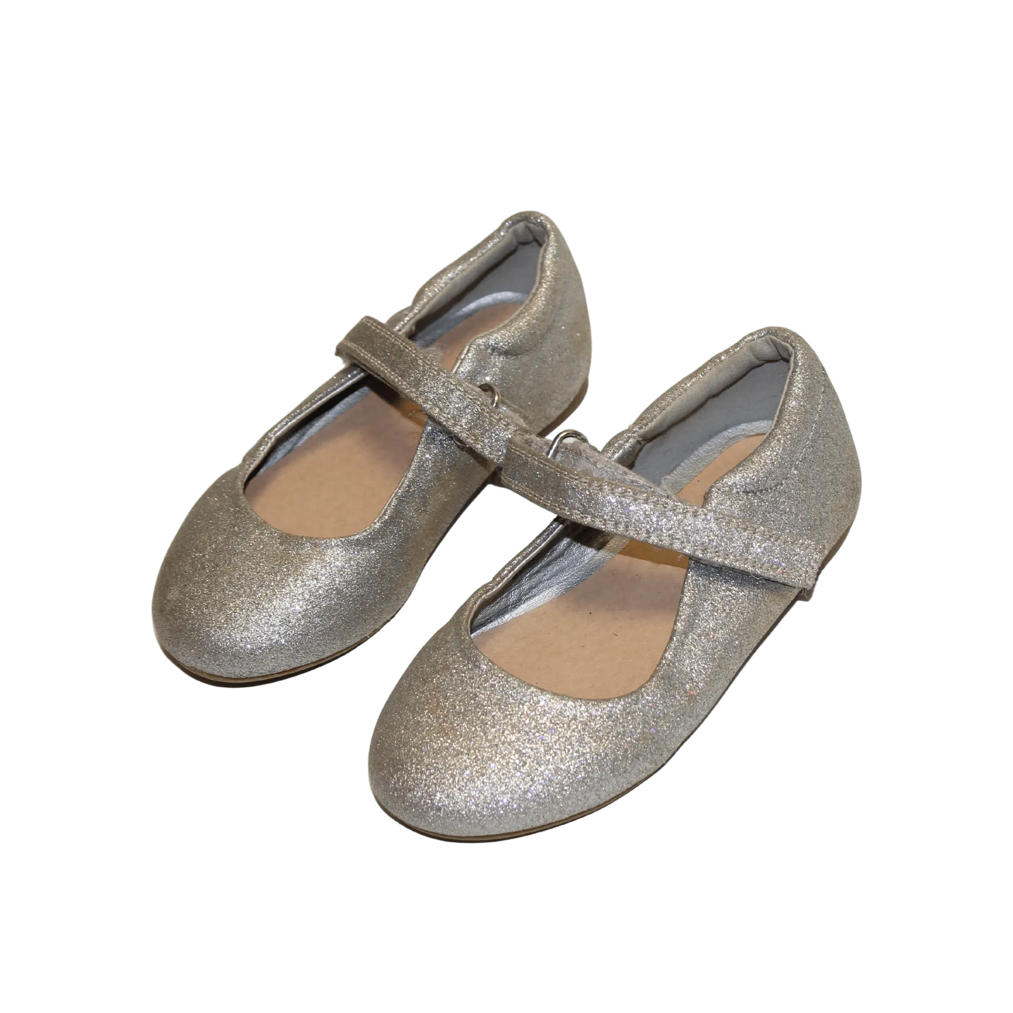 Mary Jane Silver Glitter Shoes