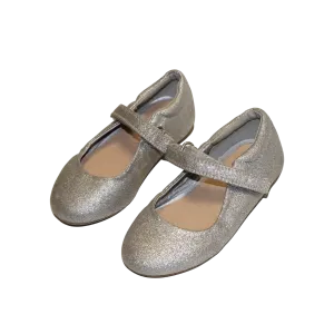 Mary Jane Silver Glitter Shoes