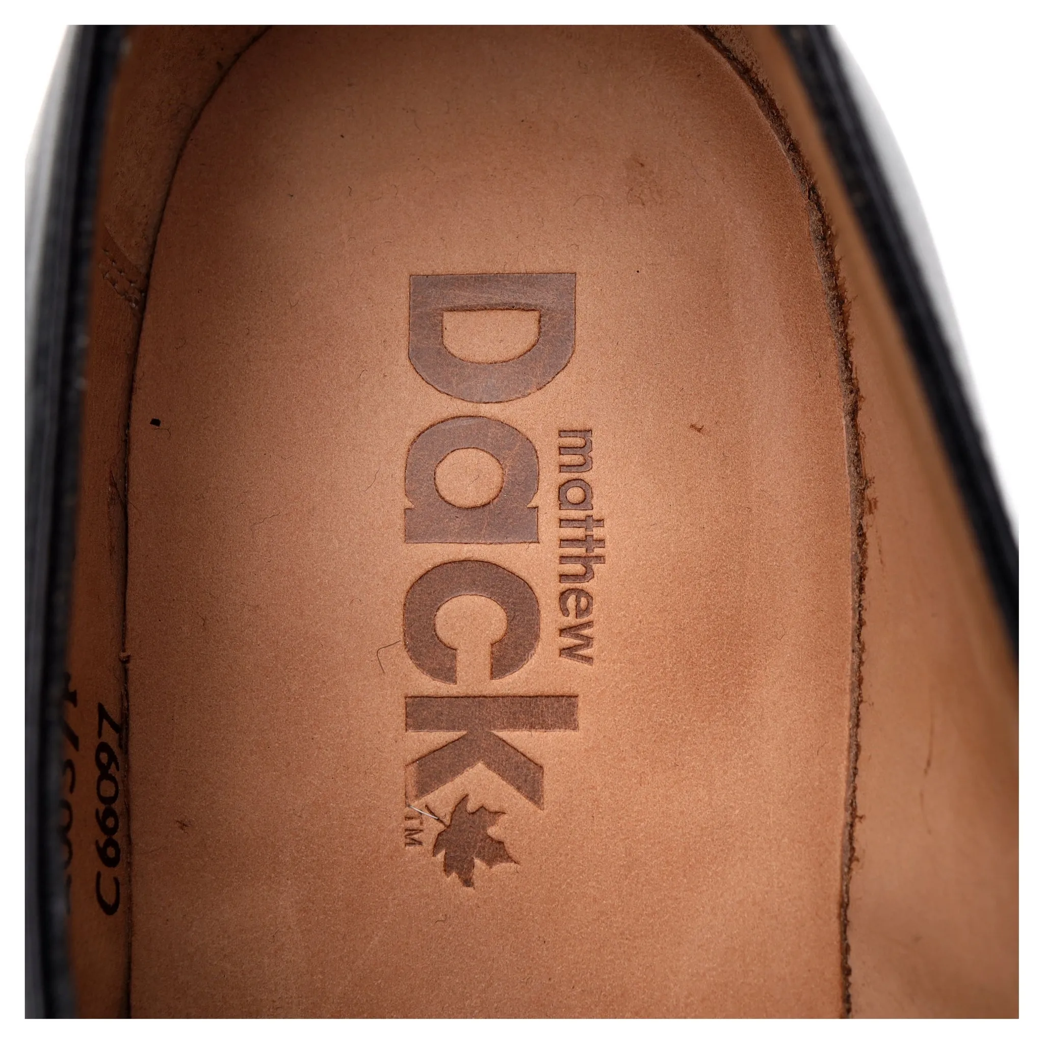 Matthew Dack 'Elgin' Black Leather Monk Strap UK 8.5 F