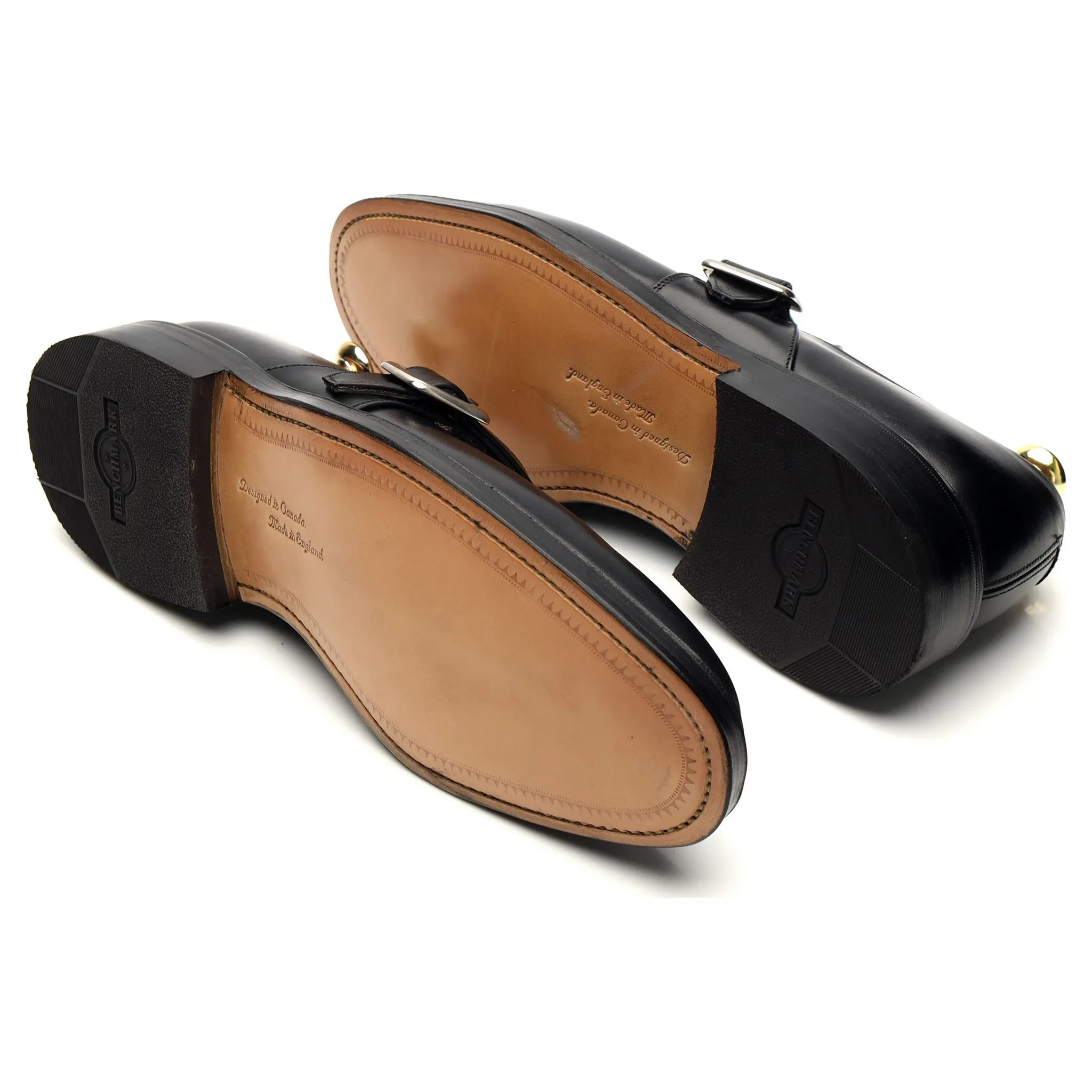 Matthew Dack 'Elgin' Black Leather Monk Strap UK 8.5 F