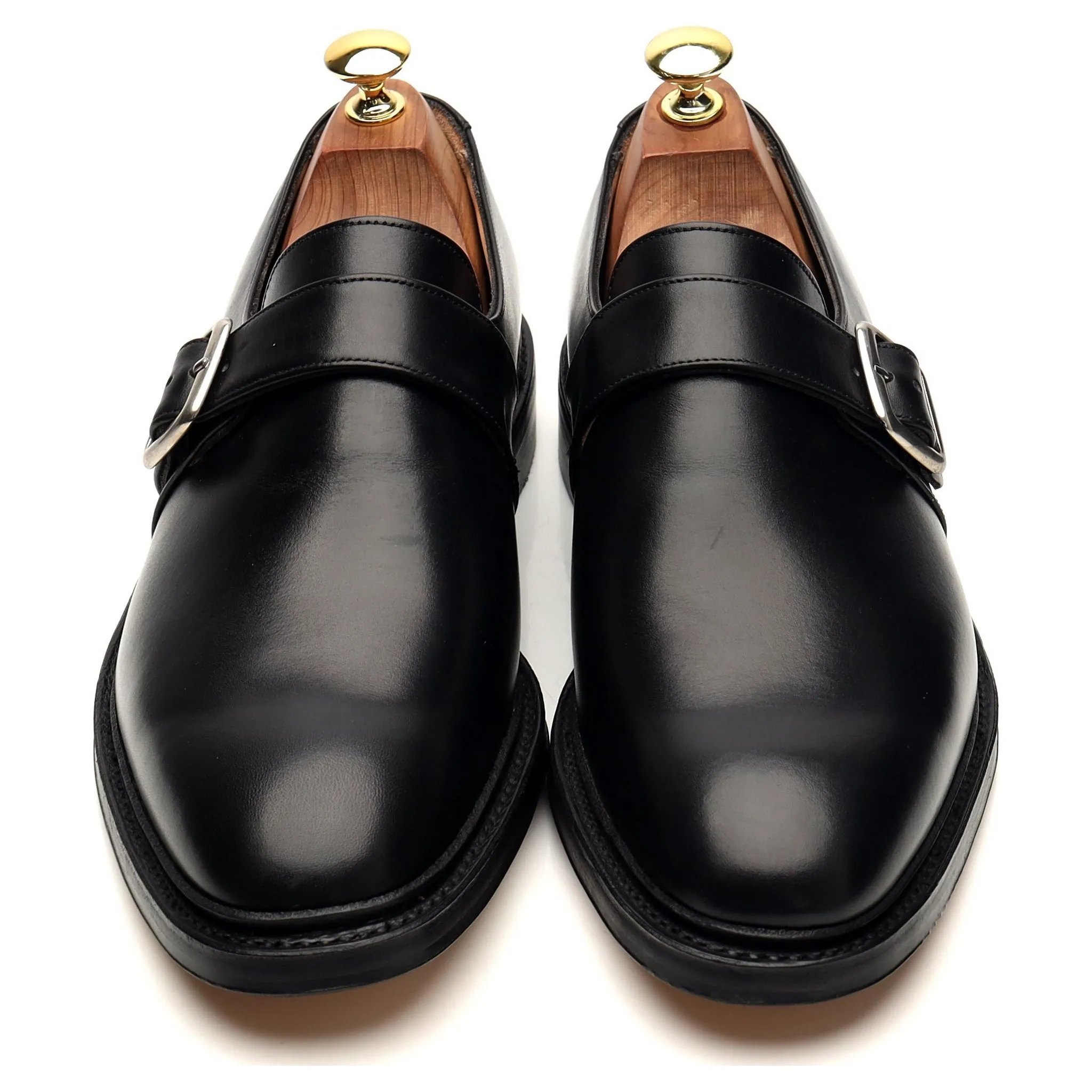 Matthew Dack 'Elgin' Black Leather Monk Strap UK 8.5 F