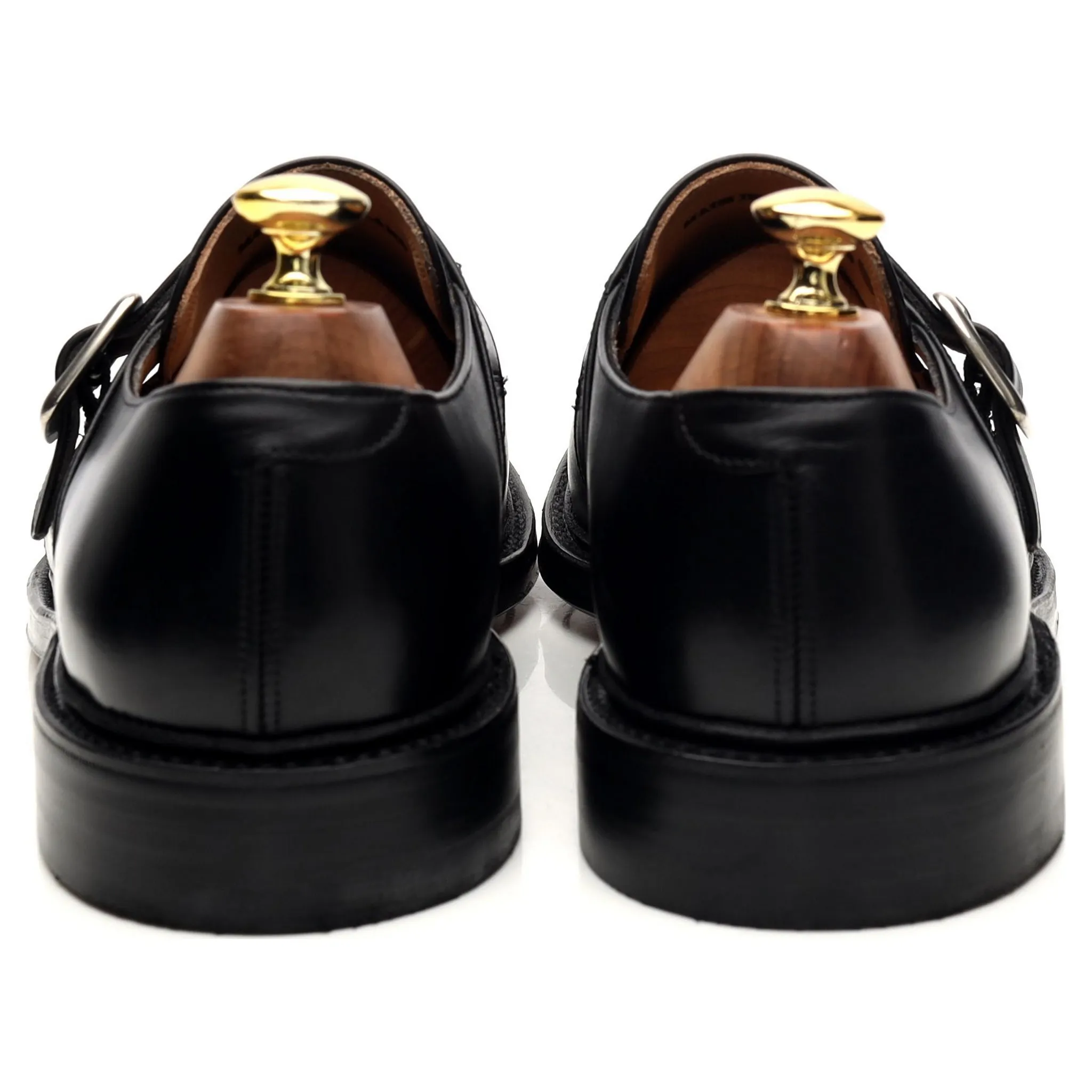 Matthew Dack 'Elgin' Black Leather Monk Strap UK 8.5 F