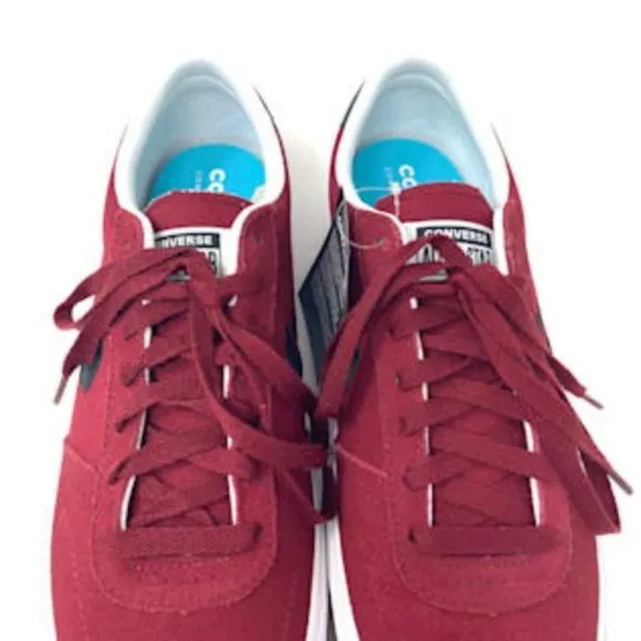 💖MEGA SALE💖Converse Boulevard  Men OX Back Alley Brick White Red  Nubuck 17072