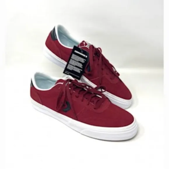 💖MEGA SALE💖Converse Boulevard  Men OX Back Alley Brick White Red  Nubuck 17072