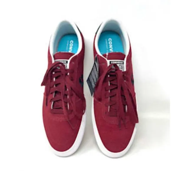 💖MEGA SALE💖Converse Boulevard  Men OX Back Alley Brick White Red  Nubuck 17072