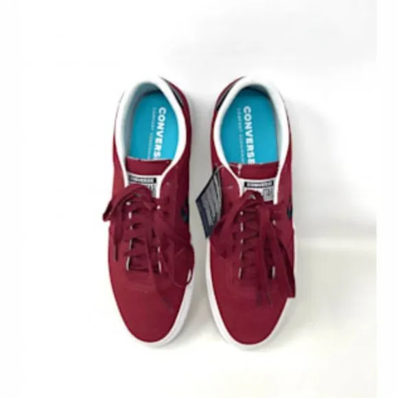 💖MEGA SALE💖Converse Boulevard  Men OX Back Alley Brick White Red  Nubuck 17072