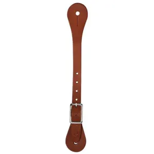 Men's Brown Latigo Leather Single Ply Straight Spur Straps from Weaver Leather