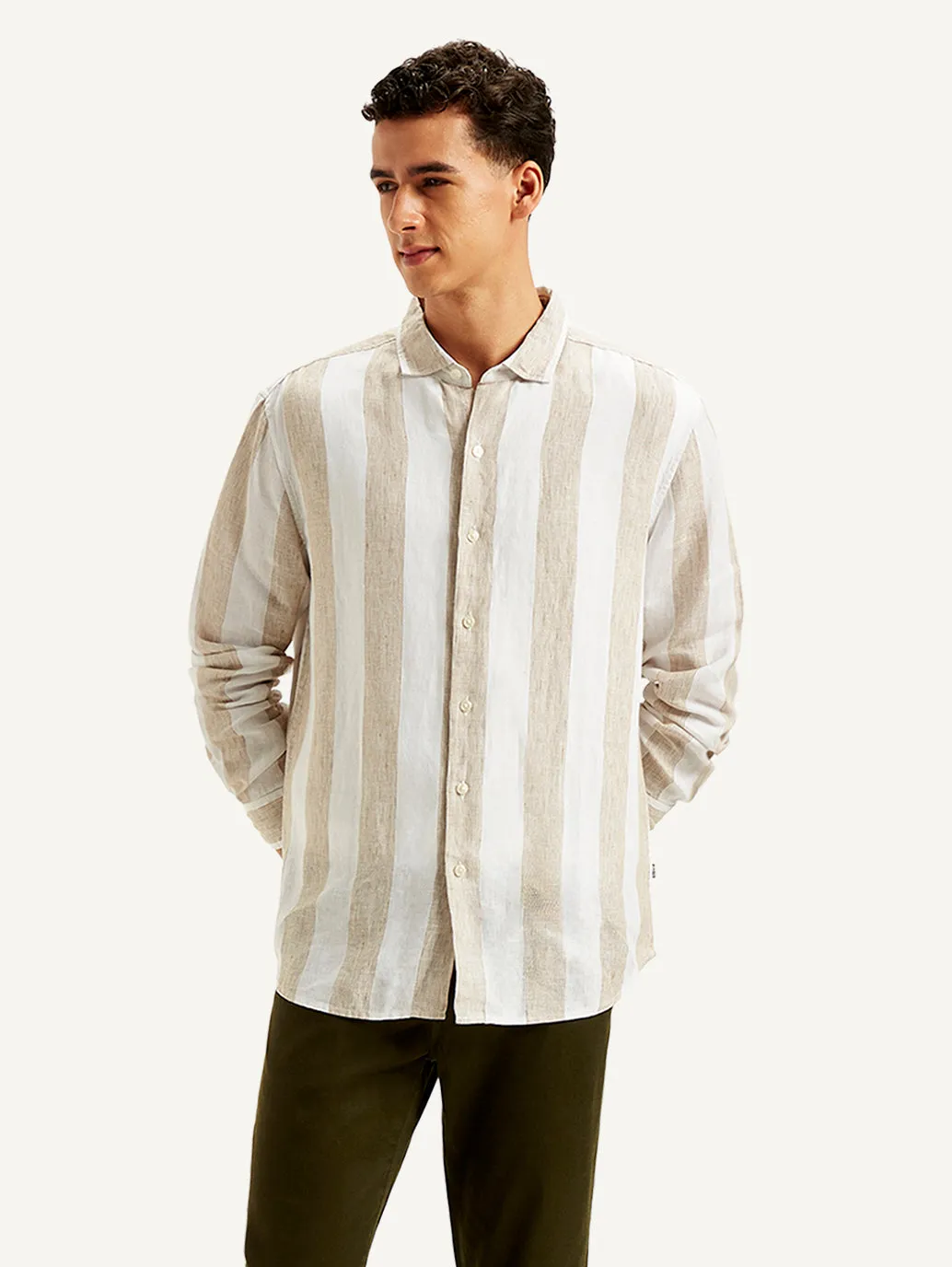 Men's Striped Slim Fit Shirt
