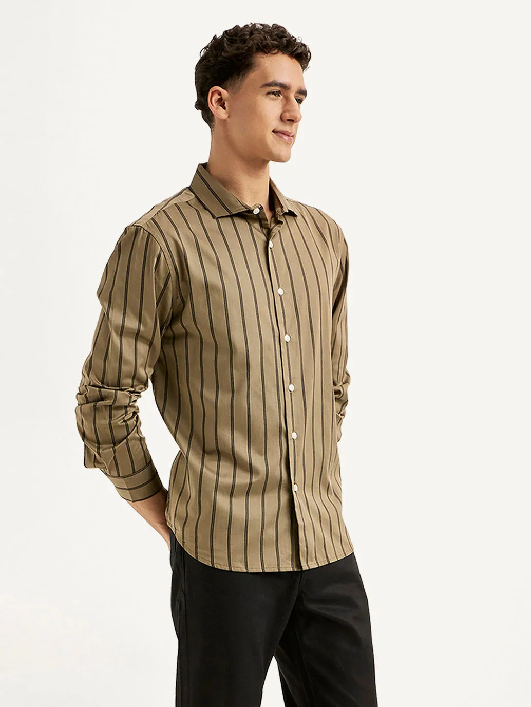 Men's Striped Slim Fit Shirt