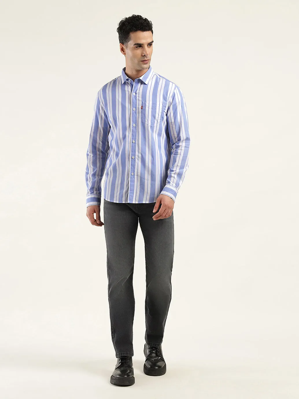 Men's Striped Slim Fit Shirt