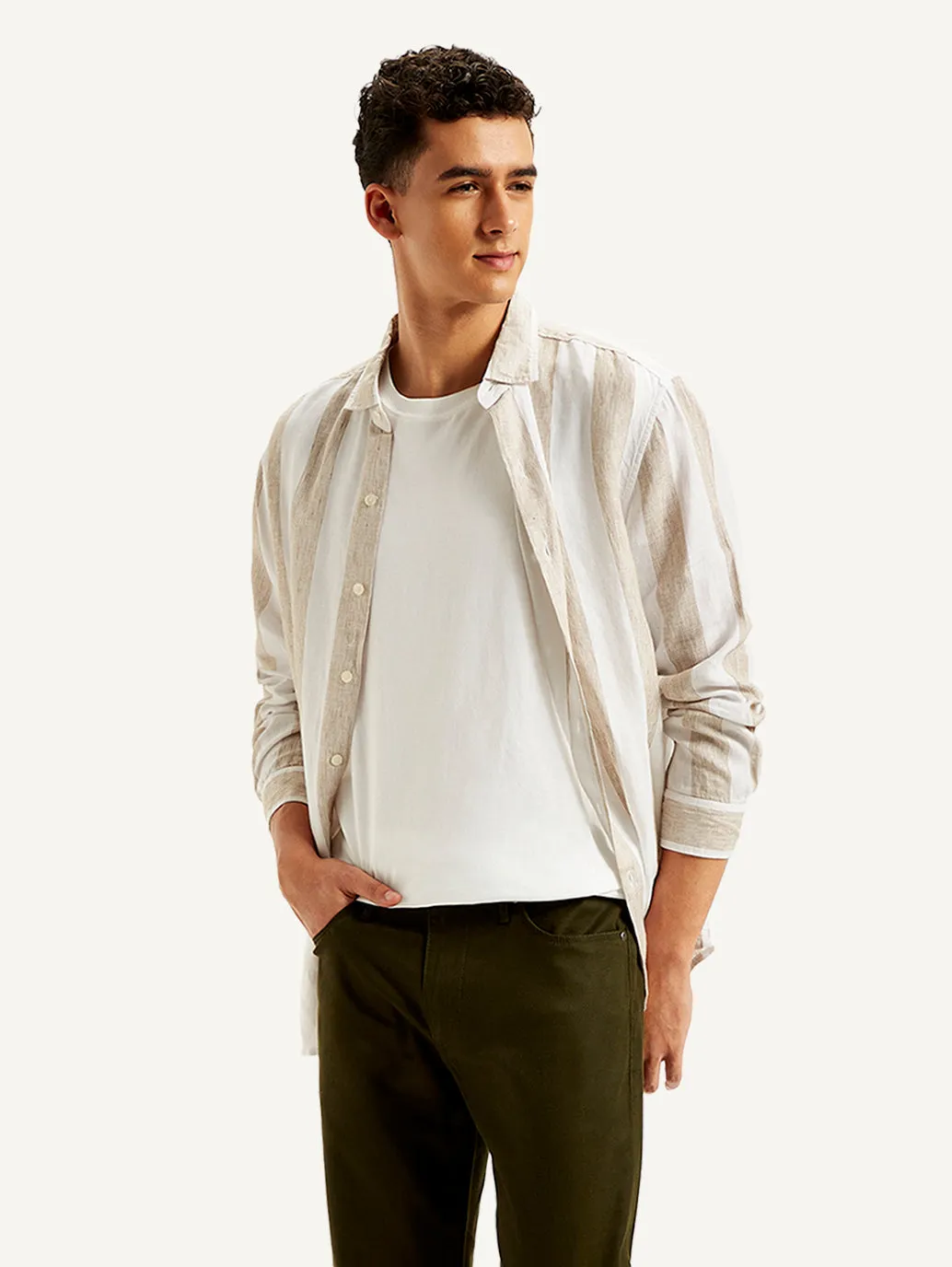 Men's Striped Slim Fit Shirt