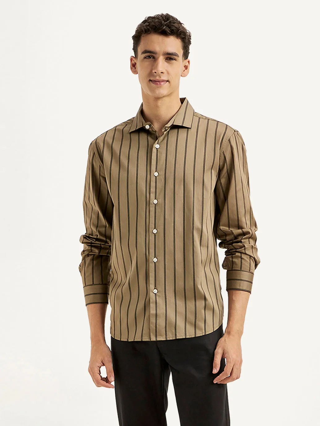 Men's Striped Slim Fit Shirt