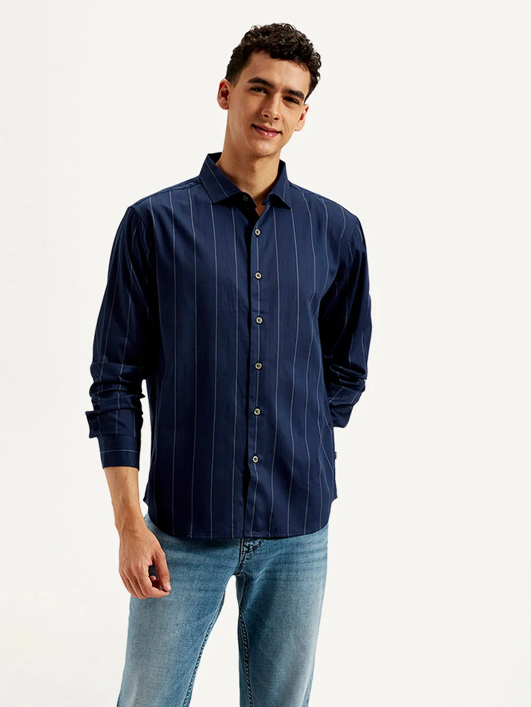 Men's Striped Slim Fit Shirt