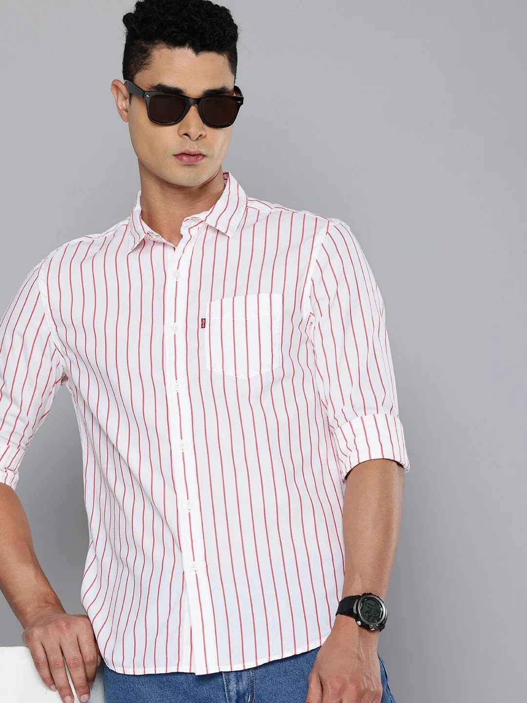 Men's Striped Slim Fit Shirt