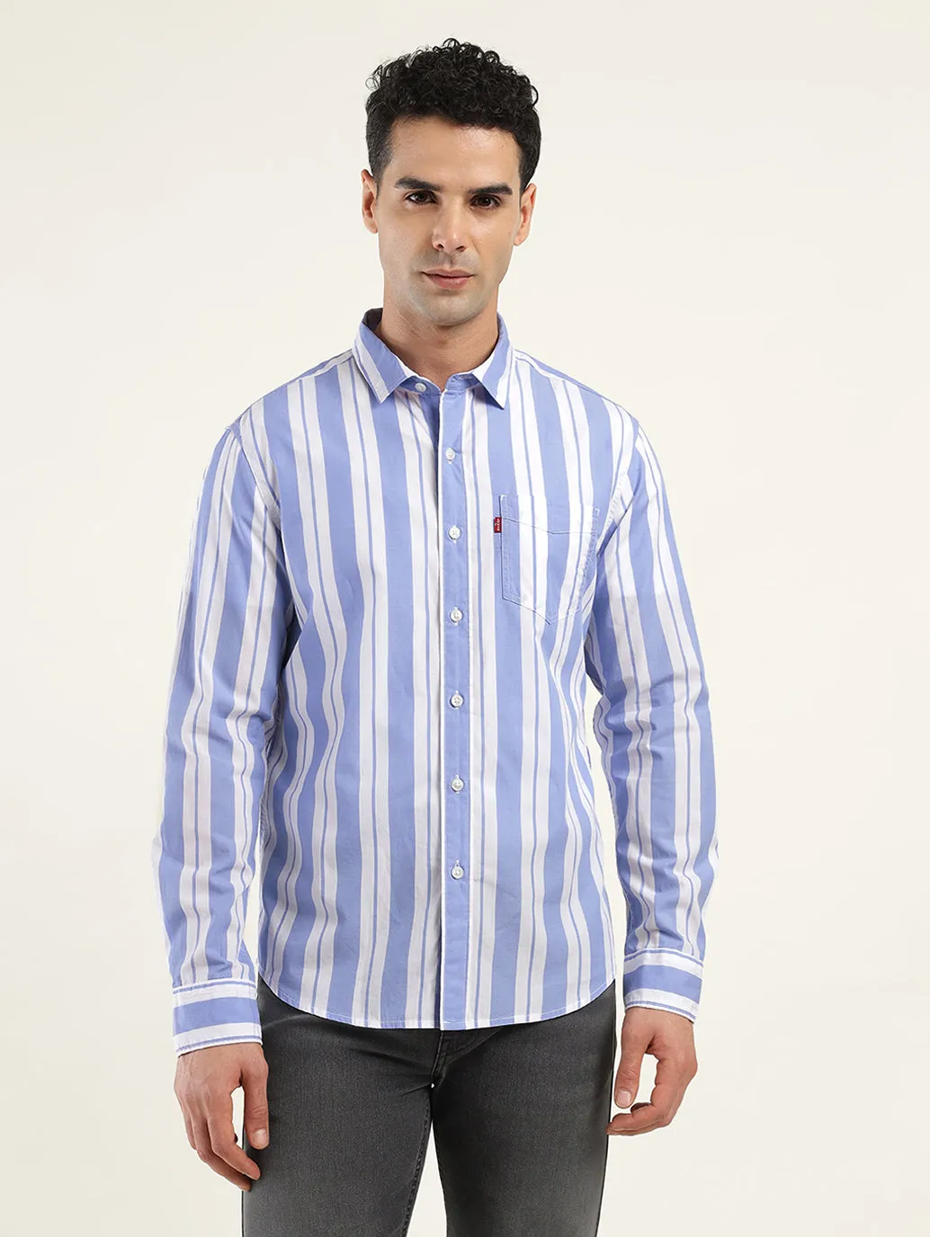 Men's Striped Slim Fit Shirt