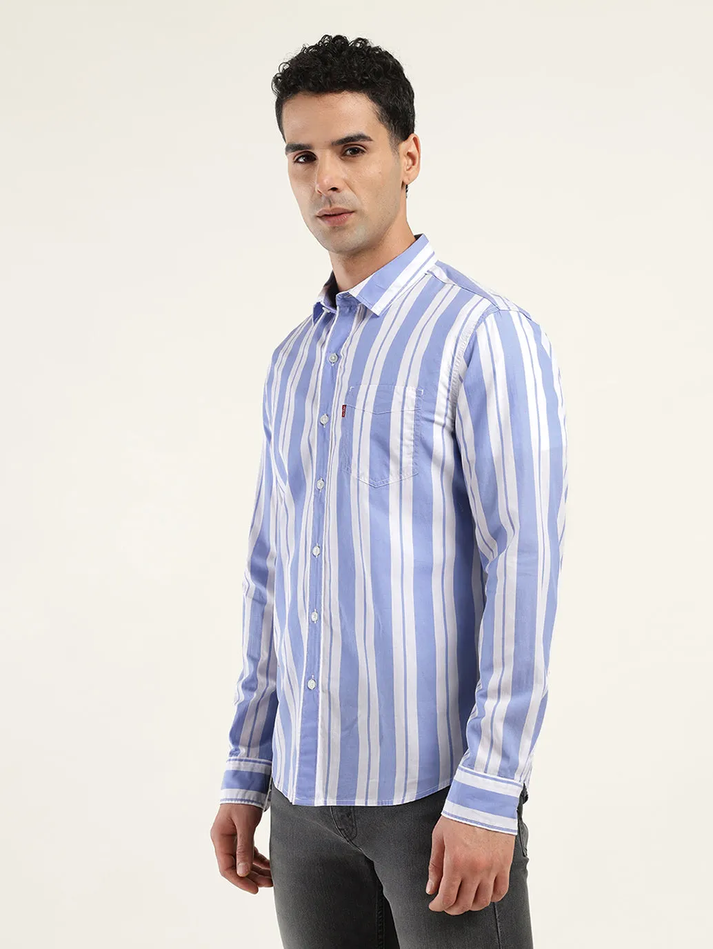 Men's Striped Slim Fit Shirt