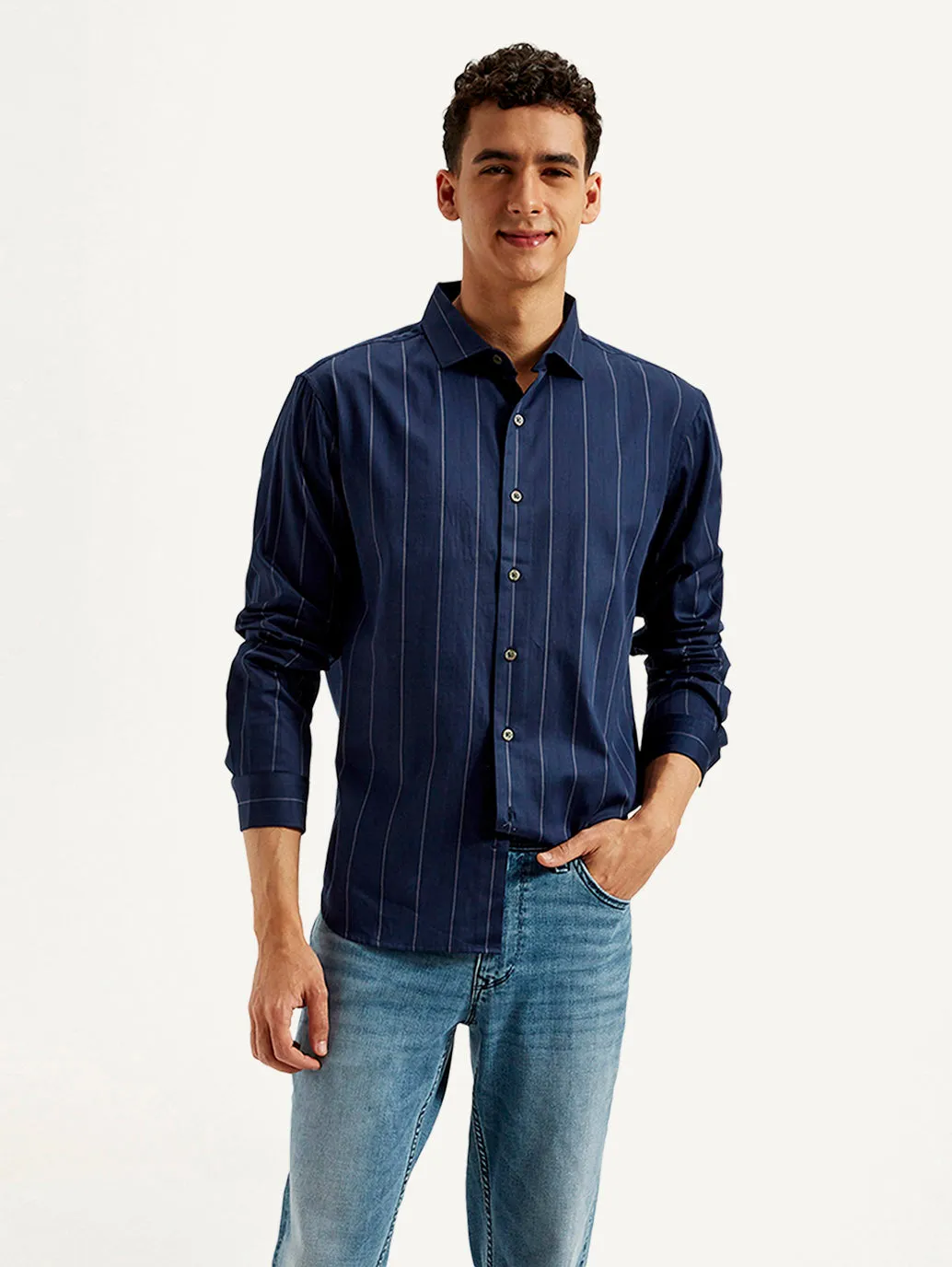 Men's Striped Slim Fit Shirt