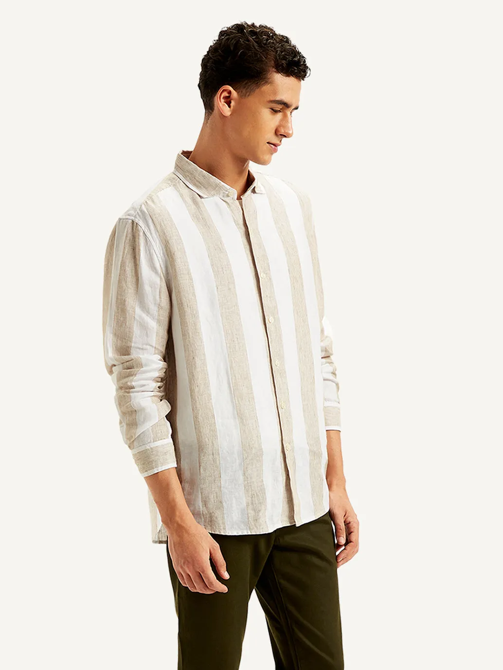 Men's Striped Slim Fit Shirt