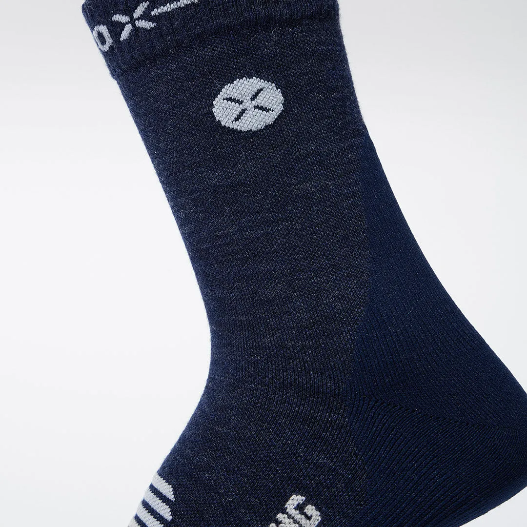Merino Hiking Ankle Socks Men | Blue / Light Grey