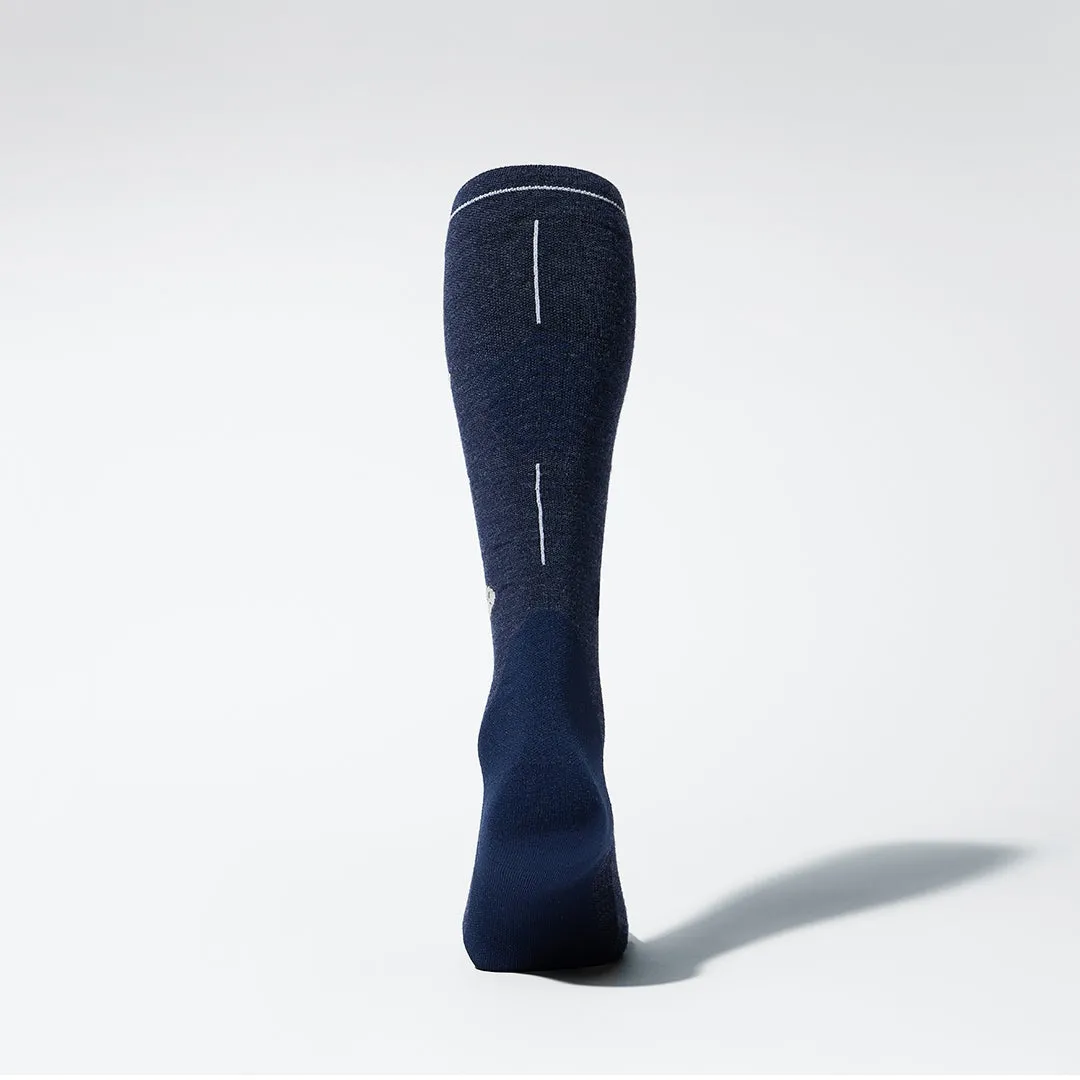 Merino Hiking Socks Men | Blue / Light Grey