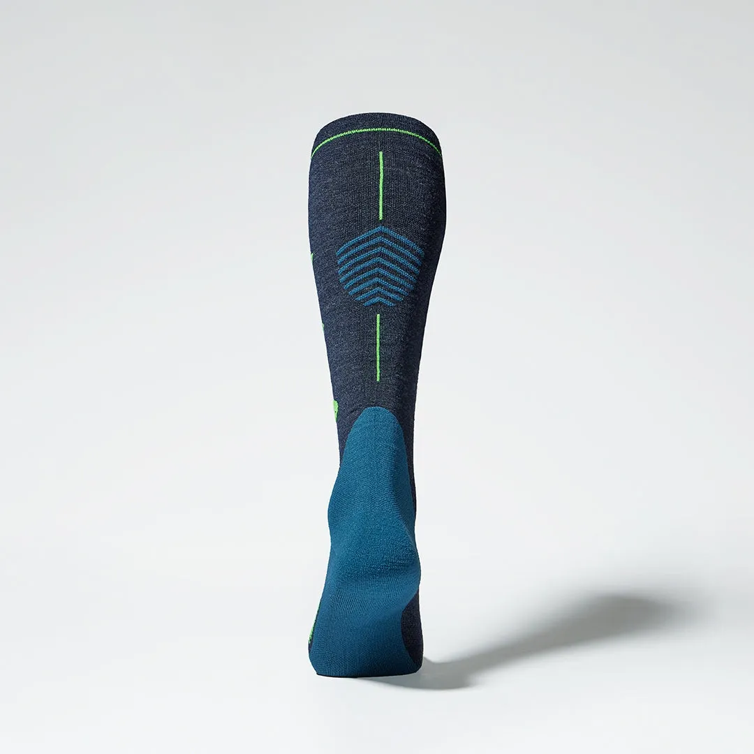 Merino Hiking Socks Men | Dark Blue / Green