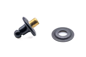 Military black Lift the dot fastener rivet stud and plate (Cloth to cloth)