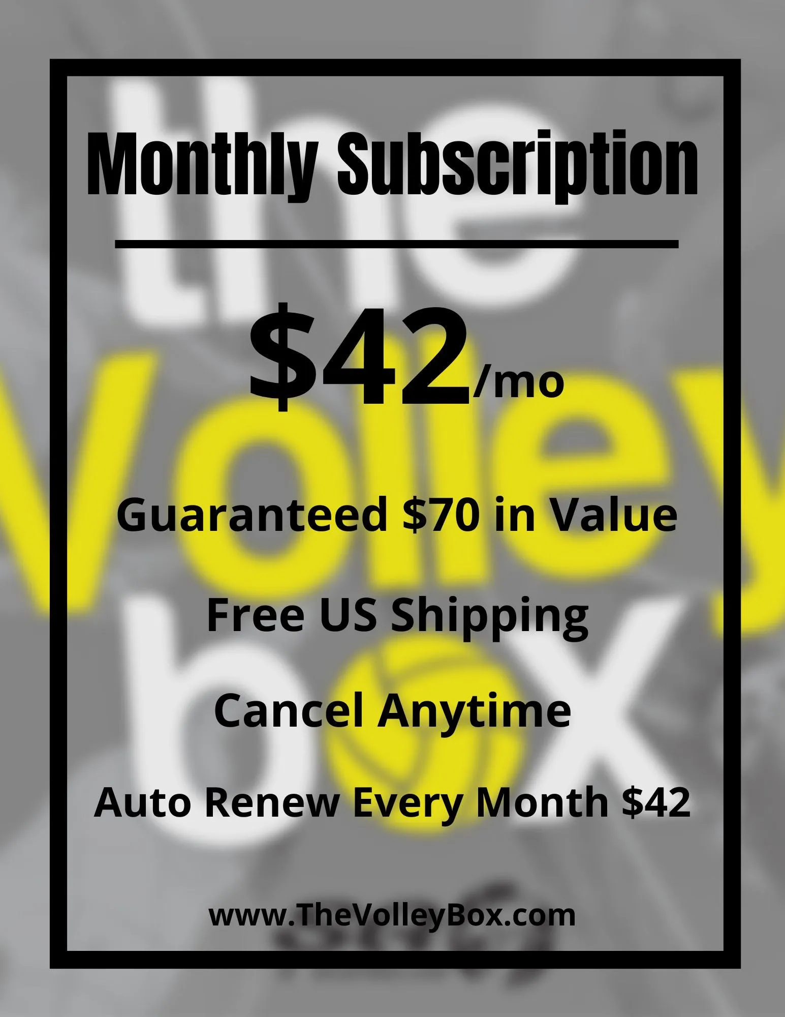 Monthly Subscription Box Auto Renew