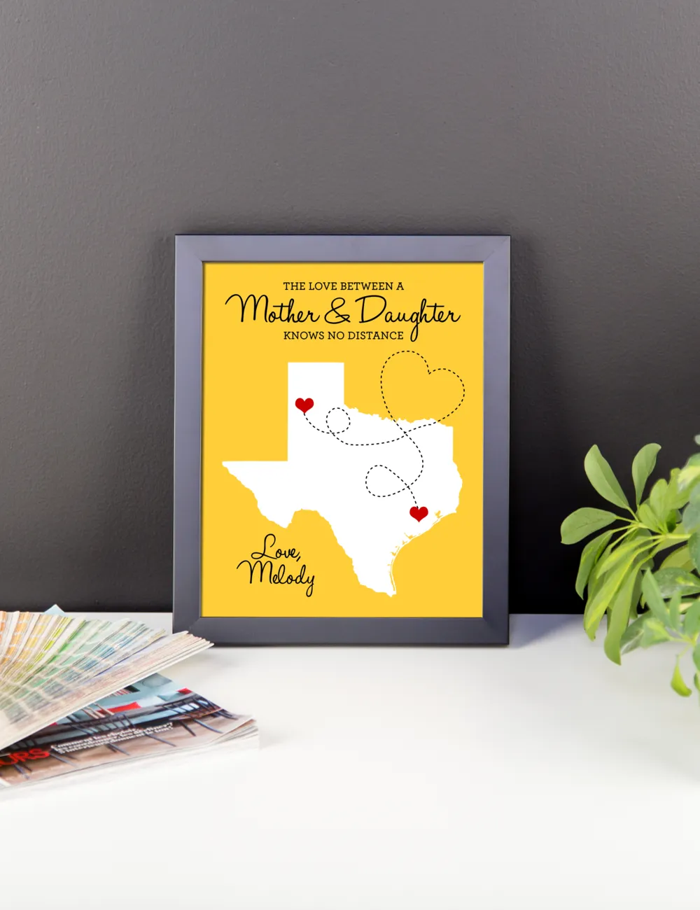 Mother's Day Gift Long Distance Relationship Map