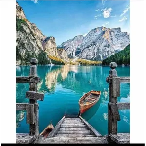Mountain Lake – Canvastly DYI Paint By Numbers