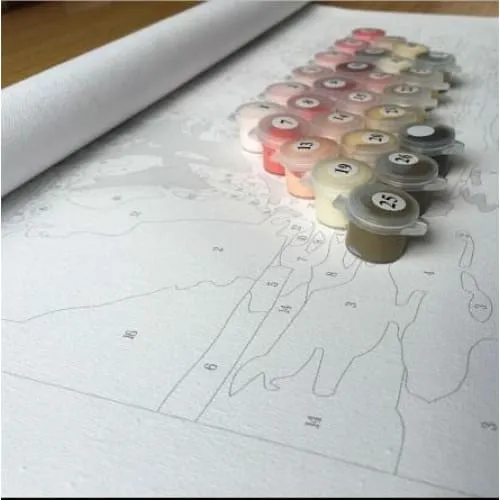 Mountain Lake – Canvastly DYI Paint By Numbers
